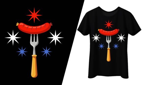 4th of July Hot Dog Grill Fork BBQ SVG Review