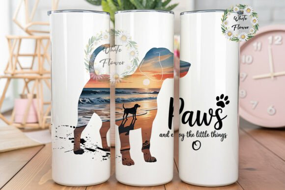Beach Dog Silhouette Tumbler Wrap Review