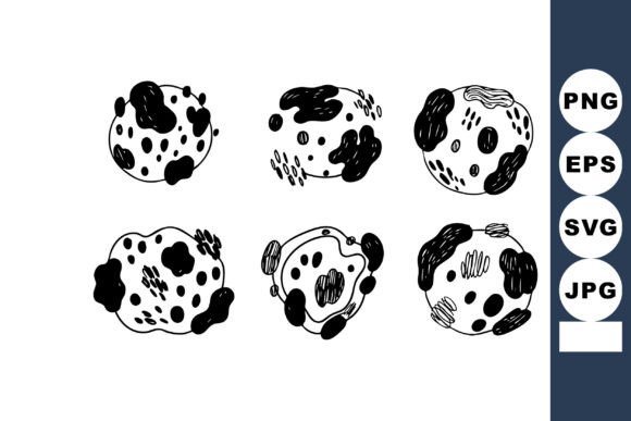 Dalmatian Dog Paw Prints Vector Illustra