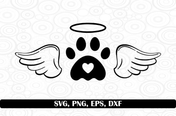 Dog Angel Wings Memorial SVG PNG Clipart Review