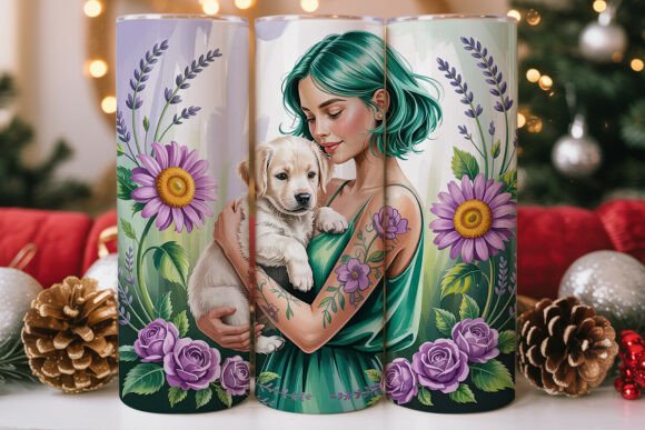 Floral Dog Mom Tumbler Wrap Design Review