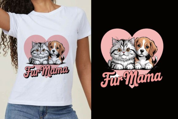 Fur Mama SVG Pet Lover T-Shirt Design Review