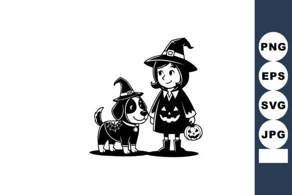 Girl and Dog in Halloween Costumes Holdi Review