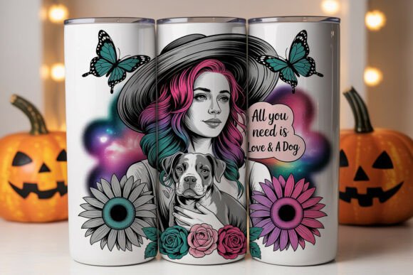 Mystical Woman Dog Tumbler Wrap