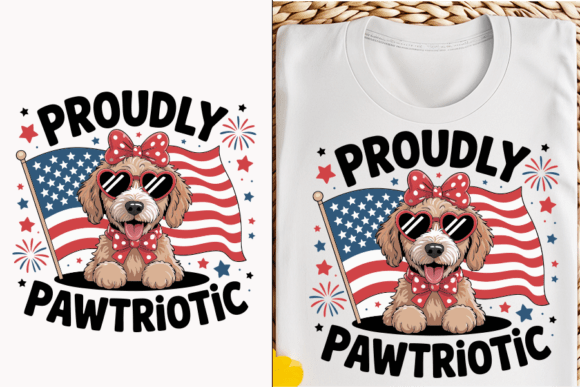 Patriotic Dog with American Flag Embroidery Design Review